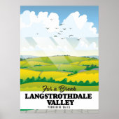 Langstrothdale valley Yorkshire Dales Poster (Voorkant)