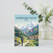 Langtang-vallei Nepal Briefkaart (Staand voorkant)