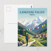 Langtang-vallei Nepal Briefkaart (Voorkant / Achterkant)