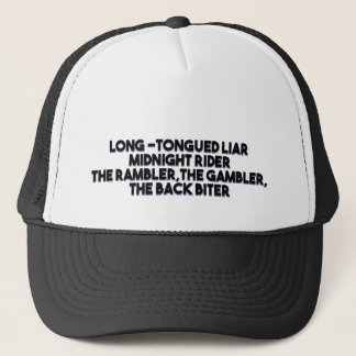 Langtongige leugenaar trucker pet