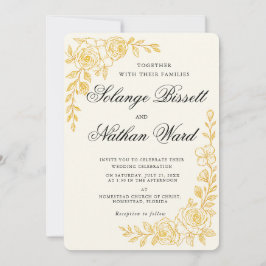 'Language of Love' All-in-One Wedding Invitation Kaart