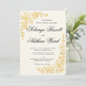 'Language of Love' All-in-One Wedding Invitation Kaart (Staand voorkant)
