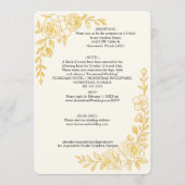 'Language of Love' All-in-One Wedding Invitation Kaart (Achterkant)