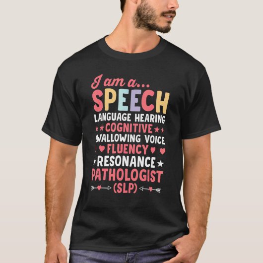 Language Therapist SLP Speech Pathologist Future S T-shirt (Voorkant)