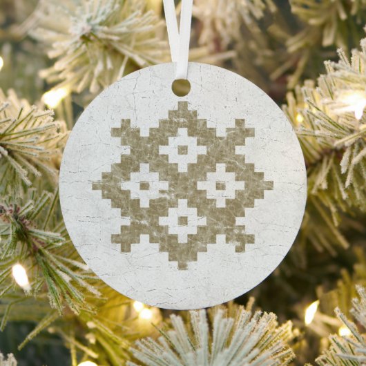  Languciai Baltische Patroon Metalen Ornament (Insitu)