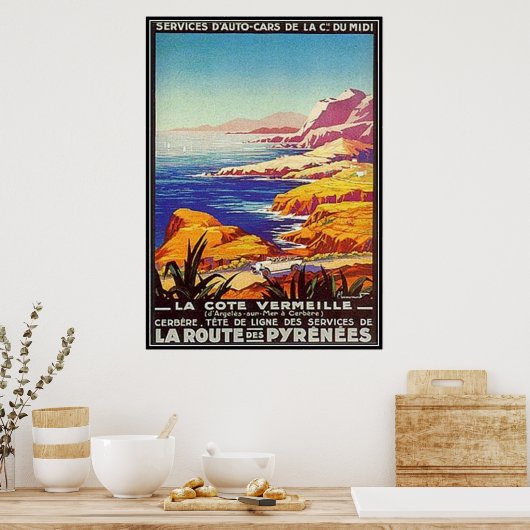 Languedoc-Rousillon, Frankrijk - Poster (Keuken)