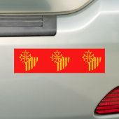Languedoc Roussillon, Franse vlag Bumpersticker (Op auto)