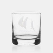 langvin-roodbaars whisky glas (Achterkant)