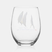 langvin-roodbaars wijnglas zonder voet (Achterkant)