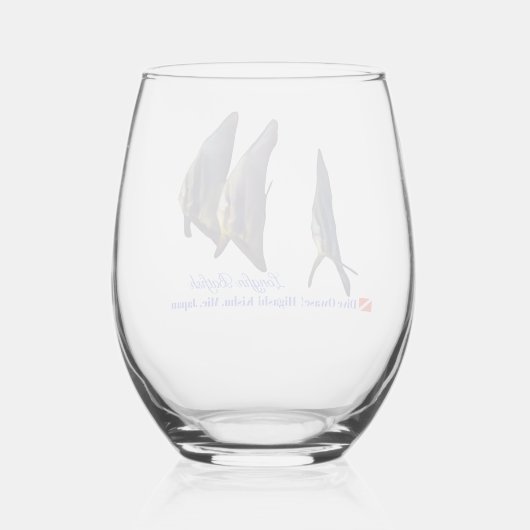 langvin-roodbaars wijnglas zonder voet (Achterkant)