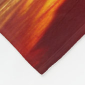 Langwerpend kruis op rode achtergrond fleece deken (Hoek)