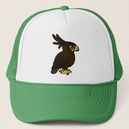 Langwerpige adelarend trucker pet (Voorkant)