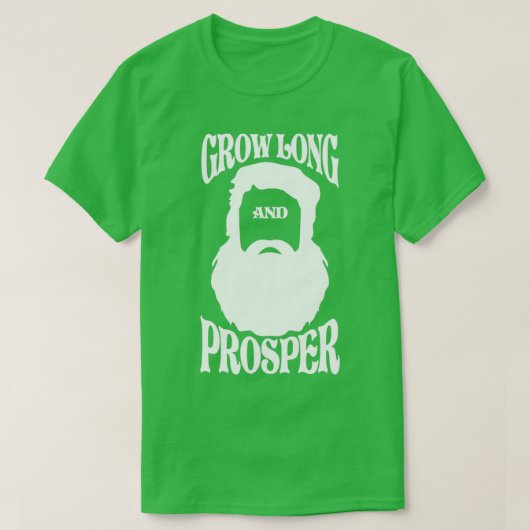 Langwerpige baard en baardstukken D T-shirt (Design voorkant)