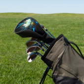 Langwerpige blauw schepping golfheadcover (Insitu)