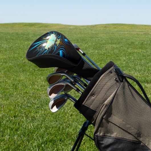 Langwerpige blauw schepping golfheadcover (Insitu)