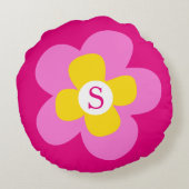 Langwerpige blokkkussen voor bloemen rond kussen (Achterkant)