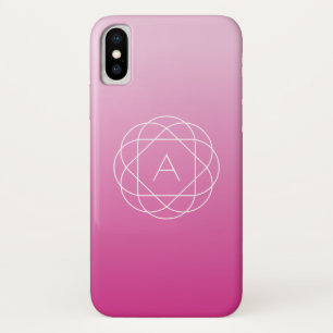 Langwerpige geometrische monogram   Roze zwoegde o Case-Mate iPhone Case
