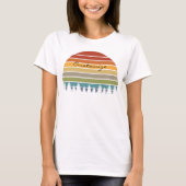 Langwerpige gestreepte zon met bomen Thunder_Cove T-shirt (Voorkant)