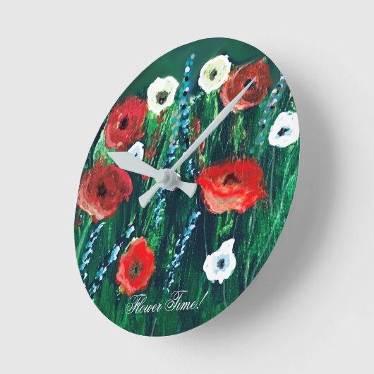 Langwerpige handbloem Acrylverf Ronde Klok (Hoek)