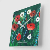 Langwerpige handbloem Acrylverf Ronde Klok (Hoek)