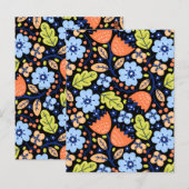 Langwerpige kleurrijke schittering briefkaart (Voorkant / Achterkant)
