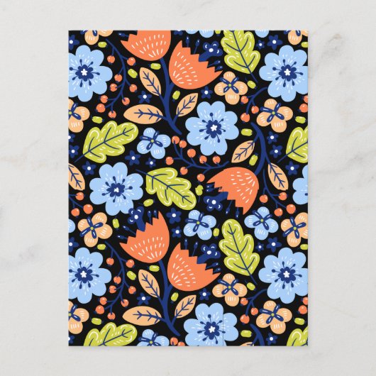 Langwerpige kleurrijke schittering briefkaart (Voorkant)