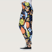 Langwerpige kleurrijke schittering leggings (Links)