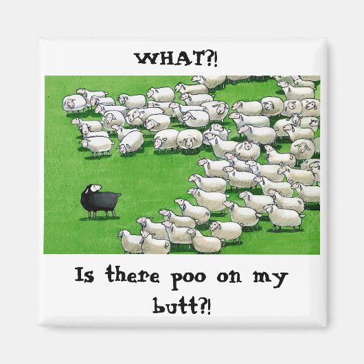 Langwerpige lamp: nette Butt Magnet (Voorkant)