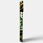 Langwerpige metalen groene strepen, glanzend sepia Case-Mate iPhone case (Achterkant / Rechts)