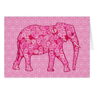 Langwerpige olifant - fuchsia roze