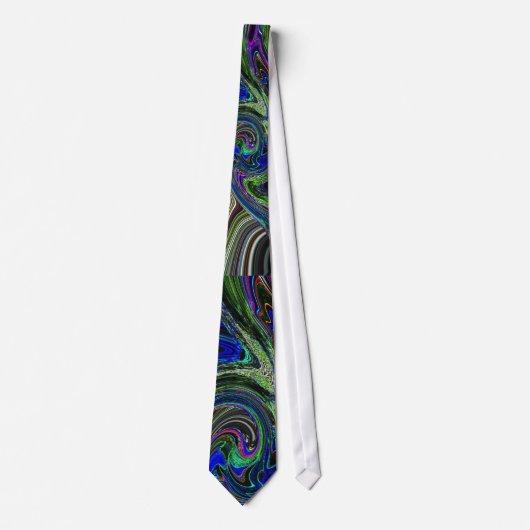 Langwerpige onderzee vortex Necktie Stropdas (Voorkant)