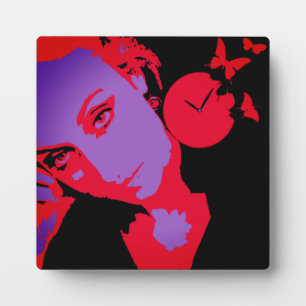 Langwerpige Portait Tabletop Plaque met Easel Fotoplaat