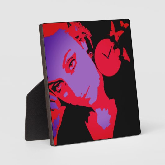 Langwerpige Portait Tabletop Plaque met Easel Fotoplaat (Voorkant)