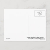 Langwerpige rode fractal briefkaart (Achterkant)