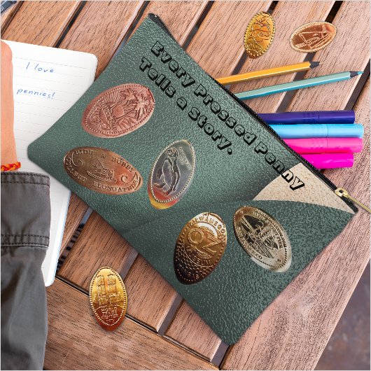 Langwerpige Souvenir Coin / geperste Penny Collect Etui