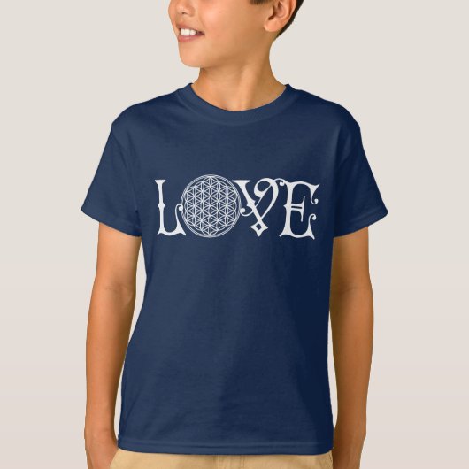 Langwerpige tattoo - witte vetlaag t-shirt (Voorkant)