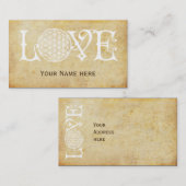 Langwerpige tattoo - witte vetlaag visitekaartje (Voorkant / Achterkant)