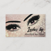 Langwerpige wimpers make-up ogen visitekaartje (Voorkant)