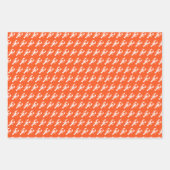 Langwerpkrab zeepaard oranje kustschattig inpakpapier vel (Voorkant 2)