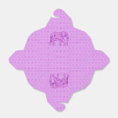 Langwerpolifant - amethyst paars bedankdoosjes (Uitgevouwen)