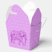 Langwerpolifant - amethyst paars bedankdoosjes (Geopend)