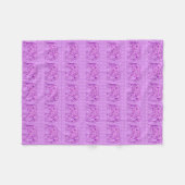 Langwerpolifant - amethyst paars fleece deken (Voorkant (Horizontaal))