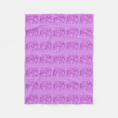 Langwerpolifant - amethyst paars fleece deken (Voorkant)