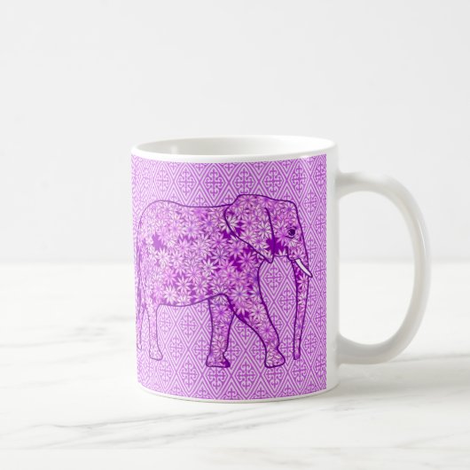 Langwerpolifant - amethyst paars koffiemok (Rechts)