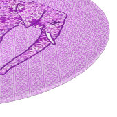 Langwerpolifant - amethyst paars snijplank (Hoek)