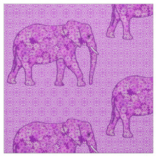 Langwerpolifant - amethyst paars stof