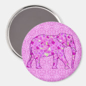 Langwerpolifant - orchidee en magenta magneet (Voorkant / Achterkant)