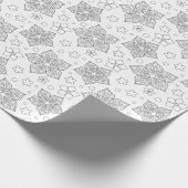 Langwerppatroon zwart en witte kleur, cadeautwrap cadeaupapier (Hoek)