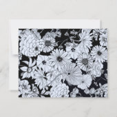 Langwerptekening, zwart wit "Wees mijn bruidsmeisj Kaart (Achterkant)