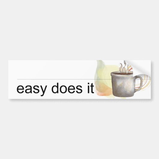 langzaam aan bumpersticker (Voorkant)